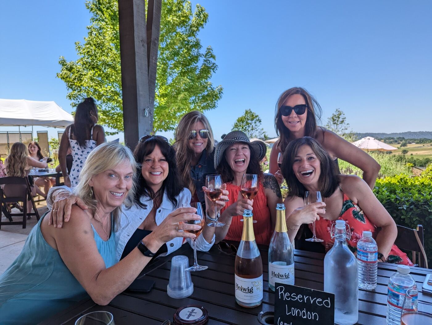 NapSac corporate group at winery
