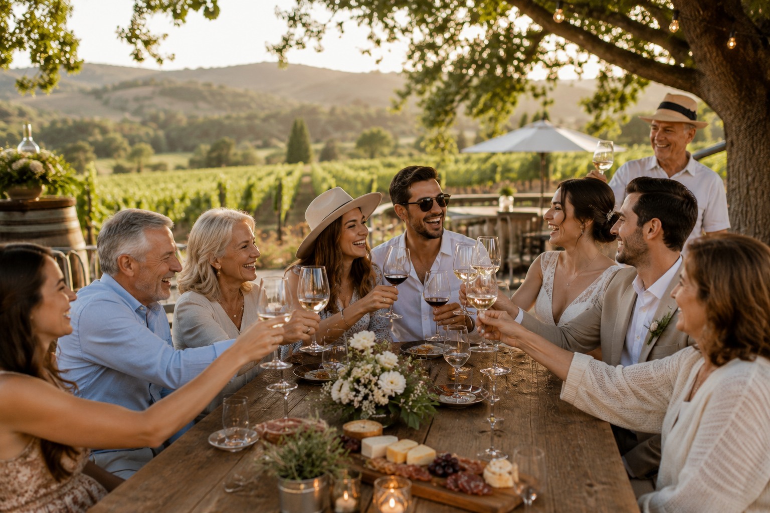 Wedding wine tour experience
